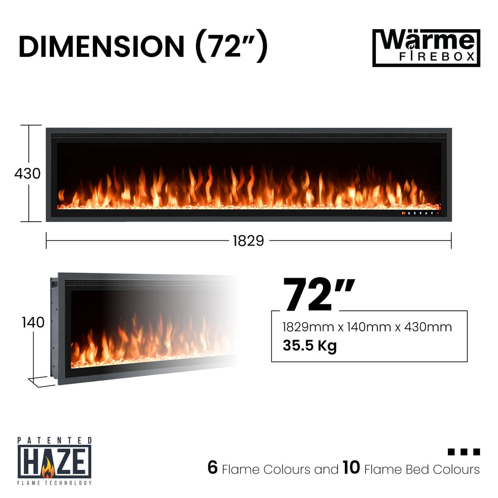 Electric Fire for Media Wall and Media Wall Fire