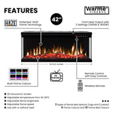 3D Wärme Firebox Panoramic 42