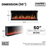 3D Wärme Firebox Panoramic 50