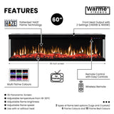 3D Wärme Firebox Panoramic 60